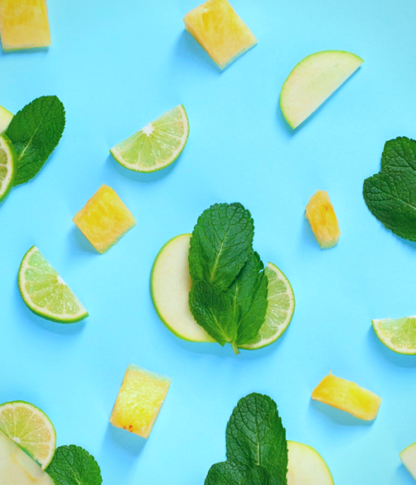 lemon lime apple mint photo